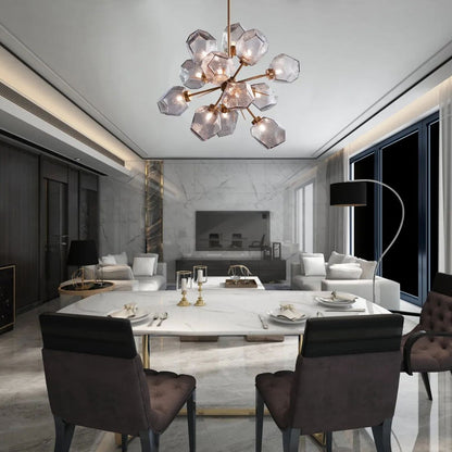 Honeycomb Crystal Chandelier
