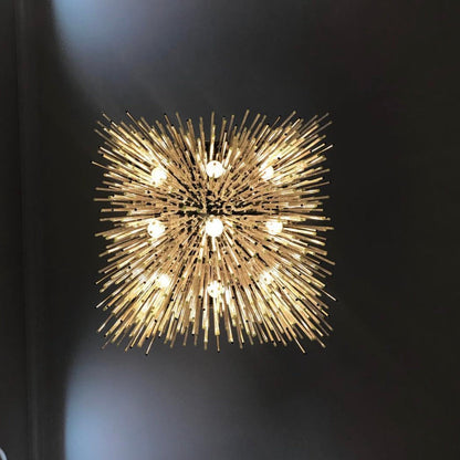 Cascade Glass Rectangular Chandelier 54"