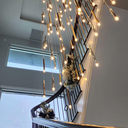 Bellini Rectangular Tubular Pendant Light Chandelier