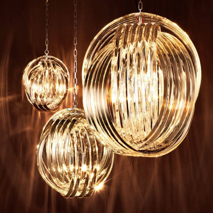 Frostina Lucite Loop Chandelier