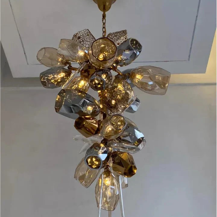 Modern Wine Glass Shape Chandelier Italian Light Luxury Light Fixture for Dining Room/Living Room