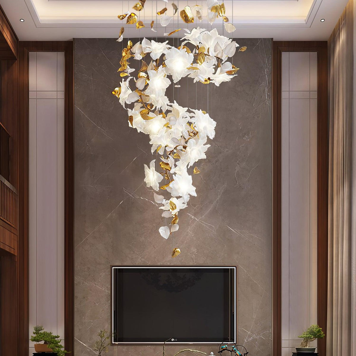 Flying Flowers Fluttering Chandelier