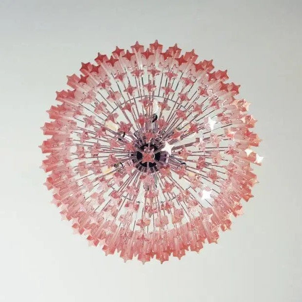 Murano Chandelier – 163 prisms – Pink
