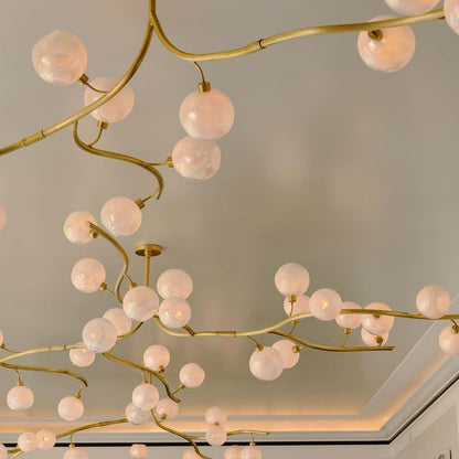 Modern Hand-blown Glass Globes Branch Chandelier for Living/Dining Room/Kitchen Island