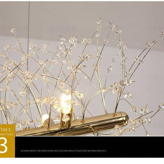 El Sol Kitchen Island Lighting Fixture, Gold