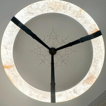 Modern Round Alabaster Chandelier for Living Room/Bedroom