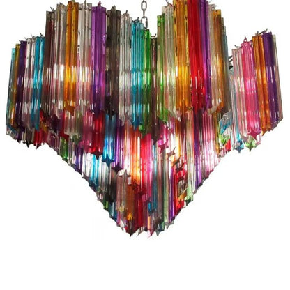 Murano Chandelier – 200 prisms – Multicolored