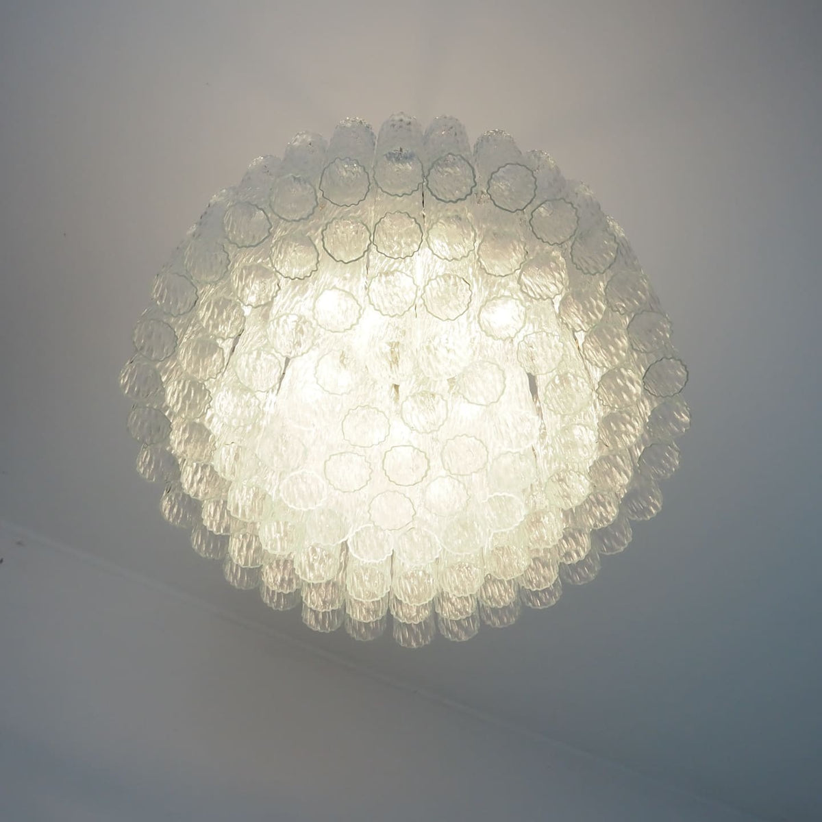 Murano Chandelier – 101 Tuber – Textured – Transparent