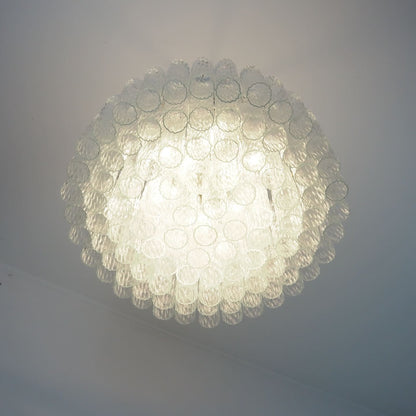 Murano Chandelier – 101 Tuber – Textured – Transparent