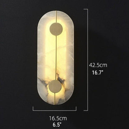 Deniselamp® Creative Marble Wall Lamp in Chinese Style