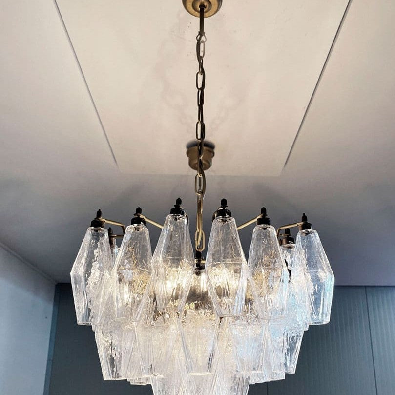 Murano Chandelier – Poliedri – 138 glass