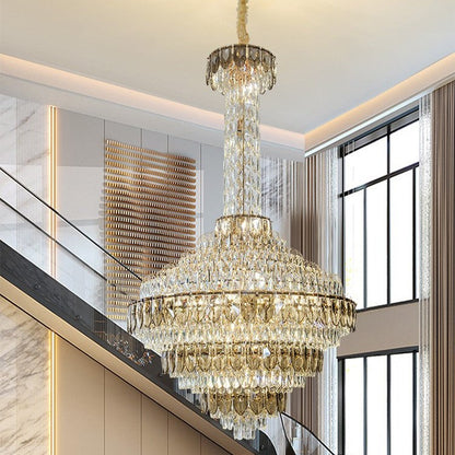 Extra Large Multi-tiered Empire Crystal Chandelier for Big Hallway/Foyer/Staircase