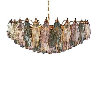 Murano Chandelier – Poliedri – 185 glass – Multi