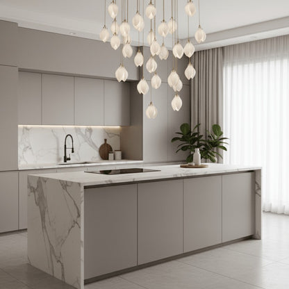 Galaxy Celeste Flora Crystal Spiral Chandelier