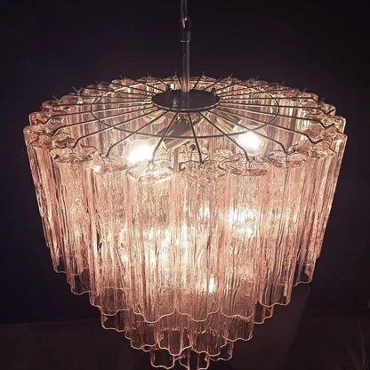 Murano Chandelier – 52 tubes – Pink