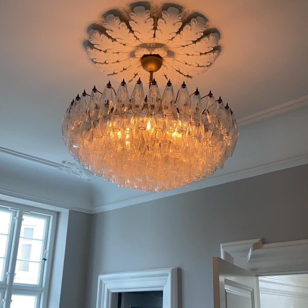 Murano Chandelier – Poliedri – 185 glass