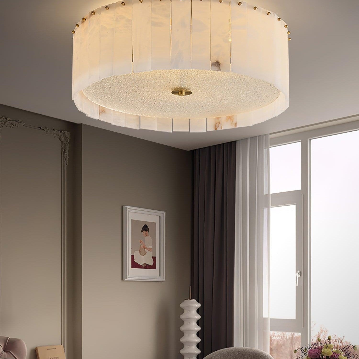 Elysian Alabaster Ceiling Lamp