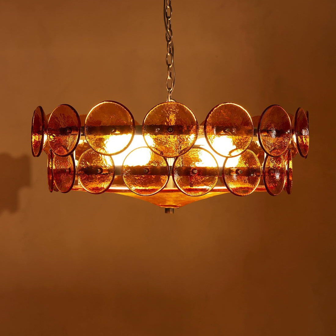 Solaris Disc Murano Chandelier