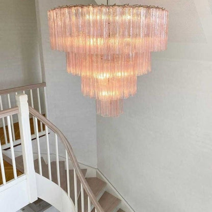 Modern Art Design 3/4/5/7-Tier Hand-blown Glass Tiered Chandelier