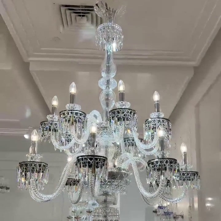 Elegant Crystal Chandelier in Italian Style for Bedroom and Living Room