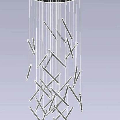 Modern Italian Creative Art Sticks Ceiling Chandelier for Living Room/Staircase/Hotel Lobby
