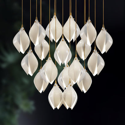 Galaxy Celeste Flora Crystal Spiral Chandelier