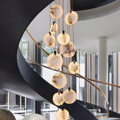 Moonshade Natural Marble Pendant Light Fixture