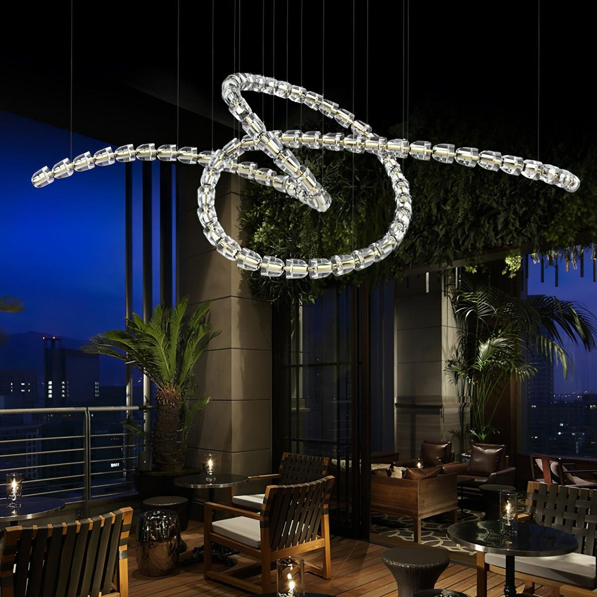 Gabriel Cascade K9 Crystal Chandelier