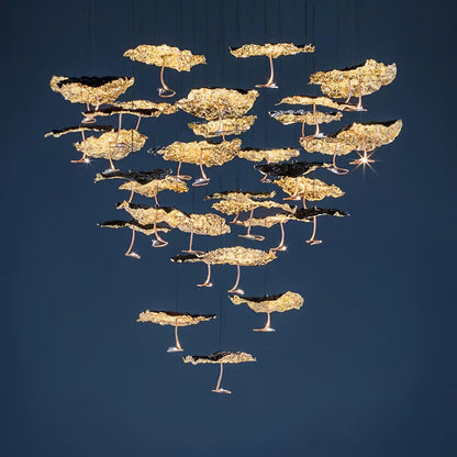 Brass Aviary Constellation Chandelier