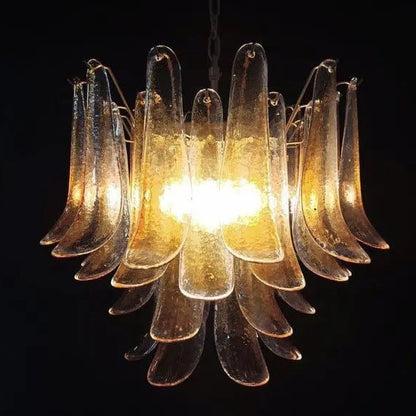 Murano Chandelier – 36 petals – Amber