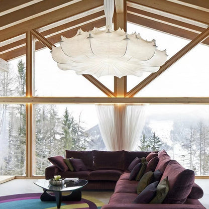Alien Cloud - French Cream Silk Pendant Chandelier