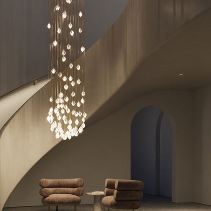 JC Magnolia Blossom Ceramic Pendant Chandelier