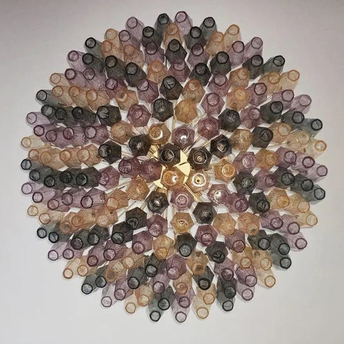 Murano Chandelier – Poliedri – 185 glass – Multi