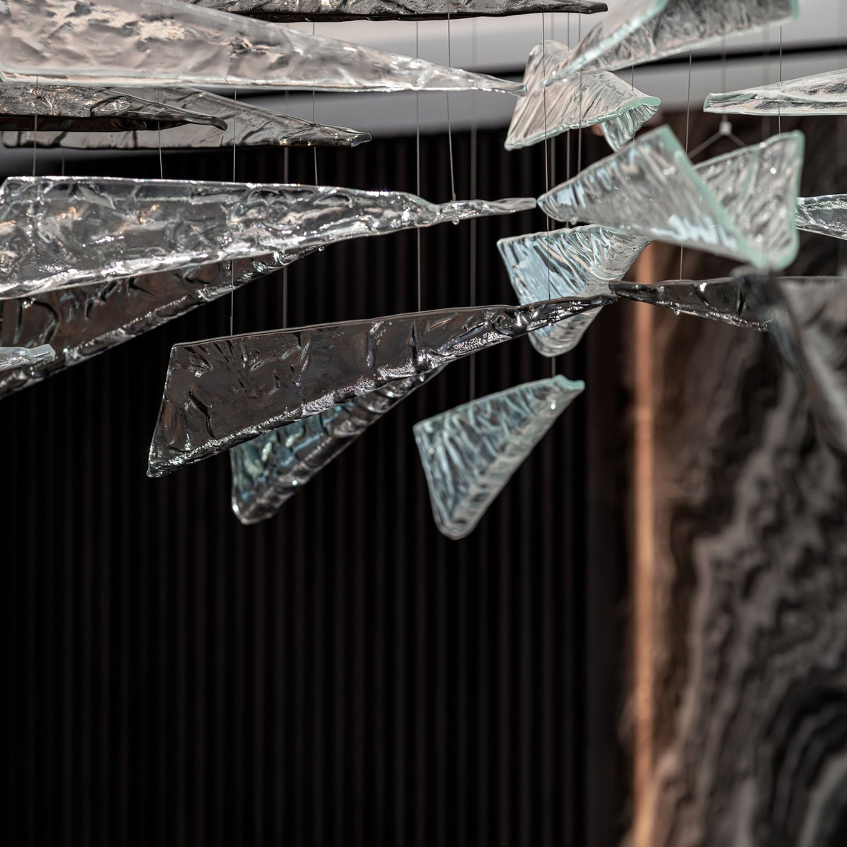Galaxy Breeze Meteor Shower Crystal Spiral Chandelier