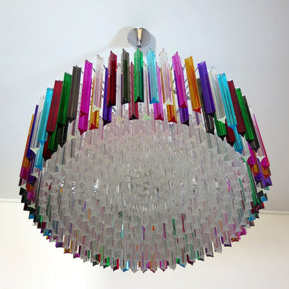 Murano Chandelier – Triedri Round – 391 prisms – Multi