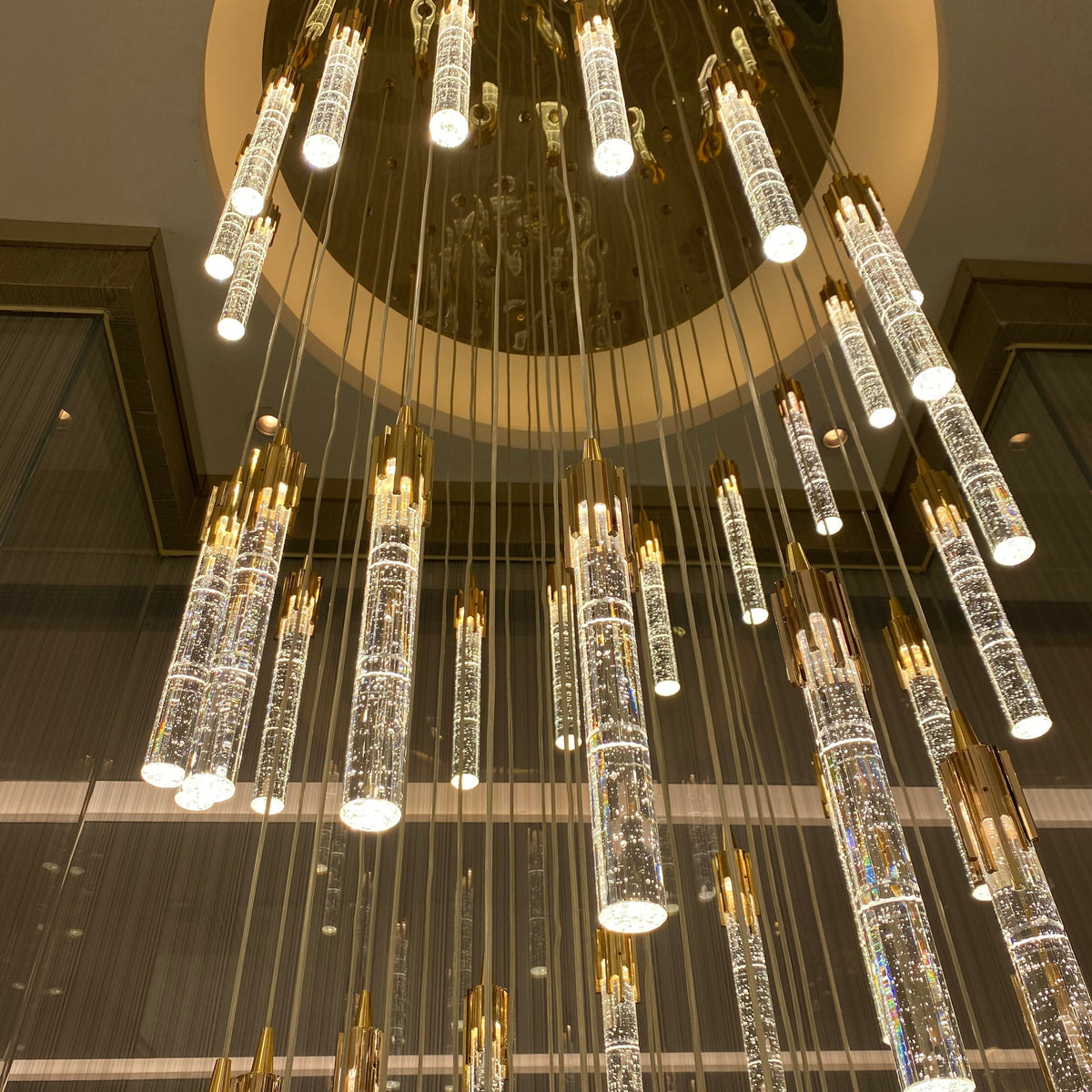 Modern Stair Light Foyer Staircase Hall Ceiling Lamps Spiral Stair Chandelier Crystal Droplight Luxury Hall Decoration Lights