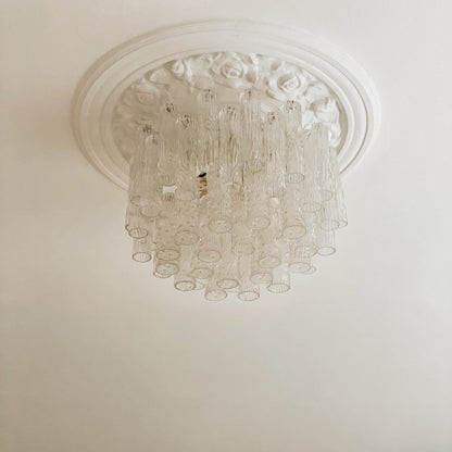 Vintage – Murano chandelier for Venini – 1970 – Transparent