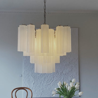 Murano Chandelier – 36 tubes – Matte white