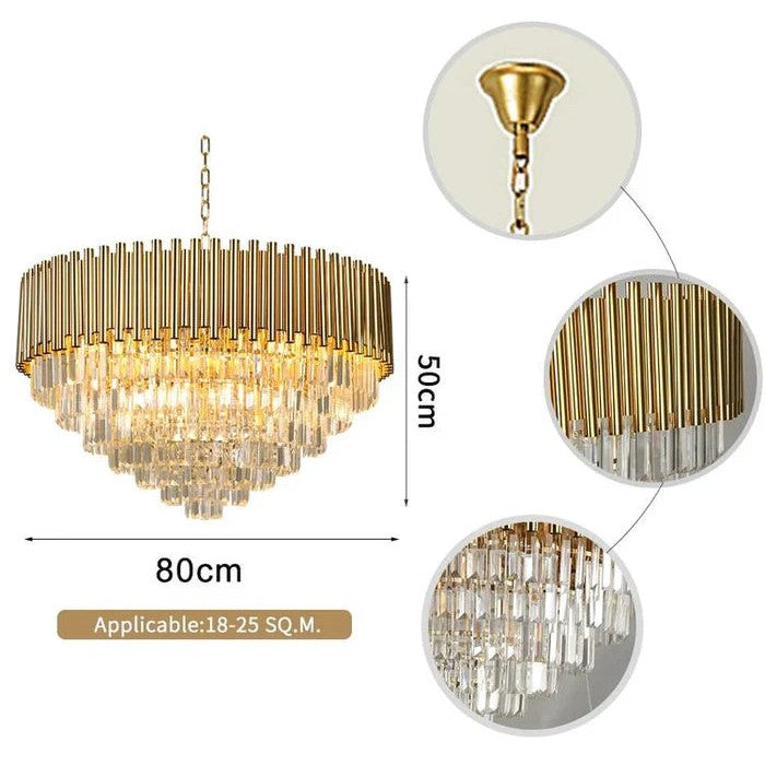Callistenes Clear Crystal Chandelier