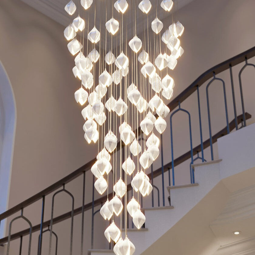 JC Magnolia Blossom Ceramic Pendant Chandelier