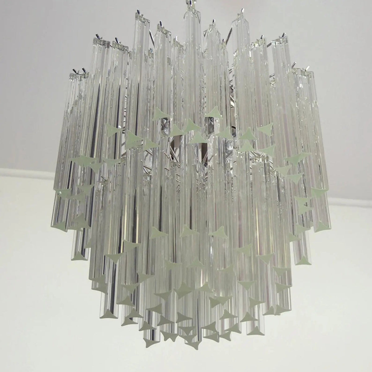 Murano Chandelier – Arianna -107 prisms – Transparent