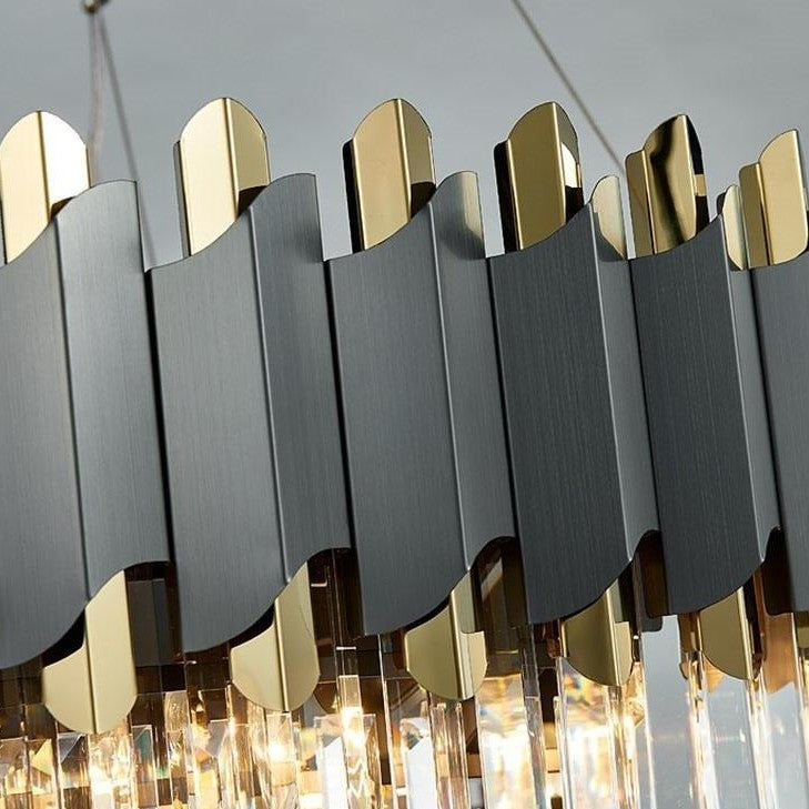 Glacia Rectangular Crystal Chandelier