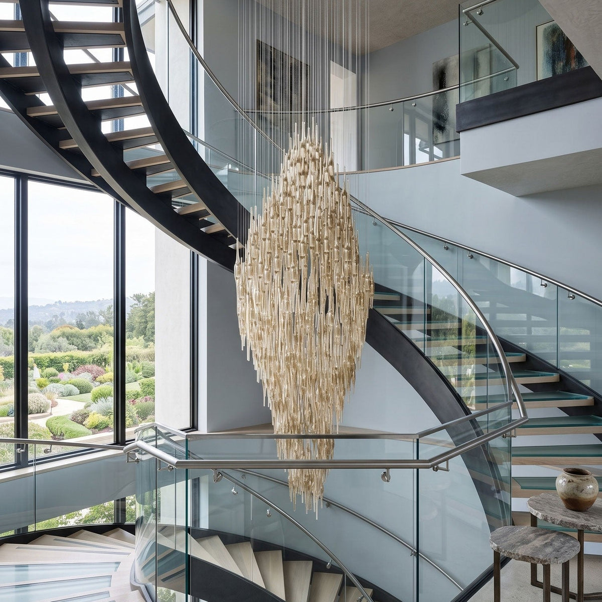 Vitara Glass Drop Chandelier