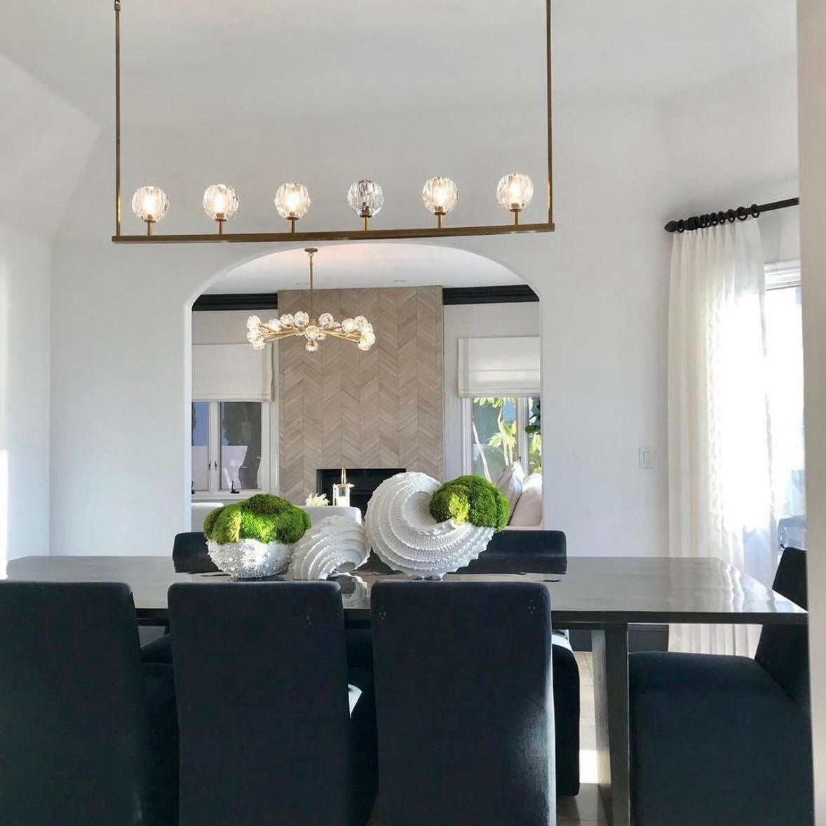 Bruma Ball Linear Chandelier 48" 60" - Arven