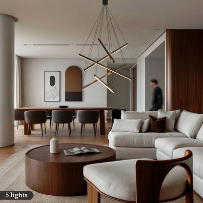 Modern Duplex Foyer & Staircase Chandelier