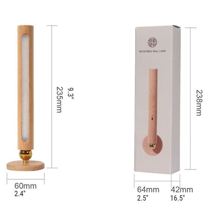 Deniselamp® Minimalistic Wooden Wall Lamp in Nordic Style