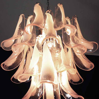 Murano Chandelier – 26 petals – Pink