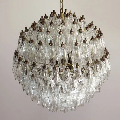 Murano Chandelier – 140 glasses – Transparent