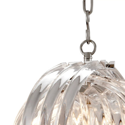 Frostina Lucite Loop Chandelier