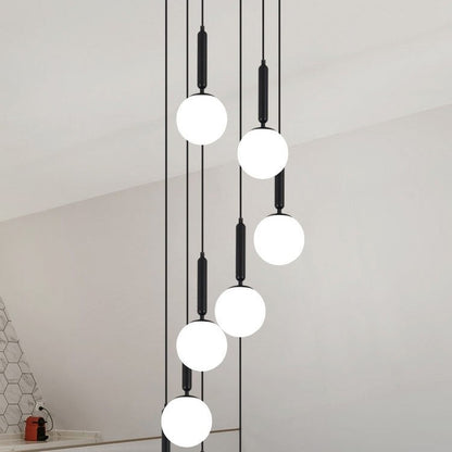 Extra Large Nordic Minimalist Long Pendant Light for Spiral Staircase/High-ceiling Room